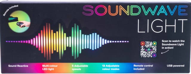 Fizz Creations Sound Wave logo USB-lampe