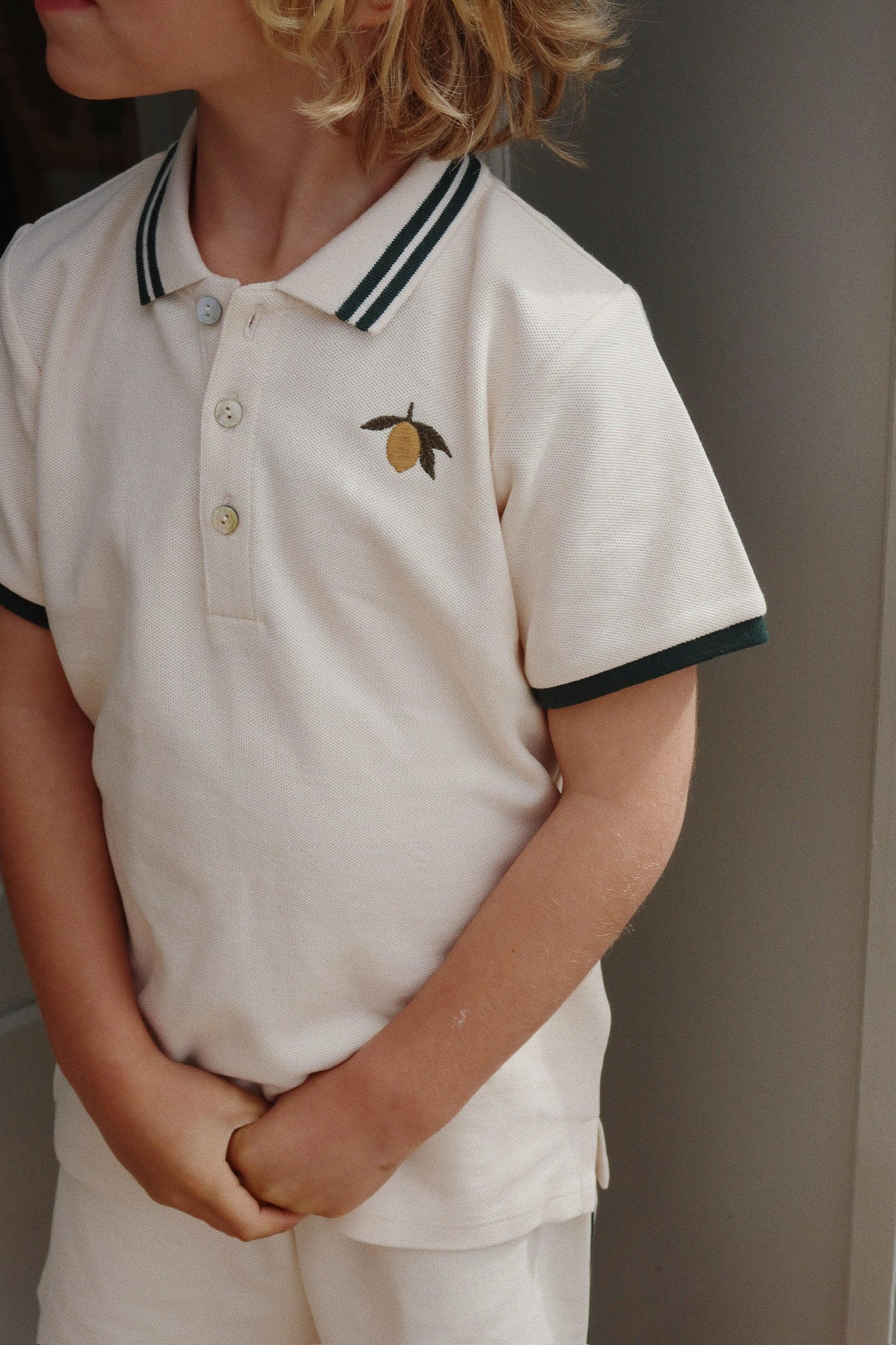 Florian polo - antique white - 12M