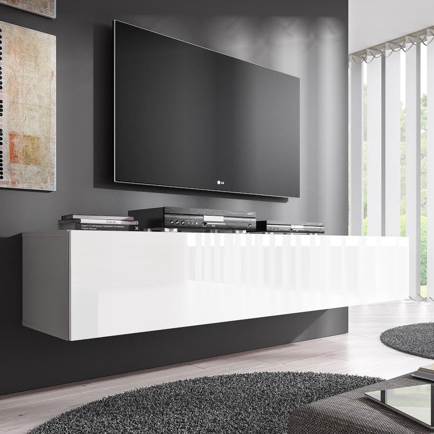 Flame - TV-Meubel - Wit - 160 cm