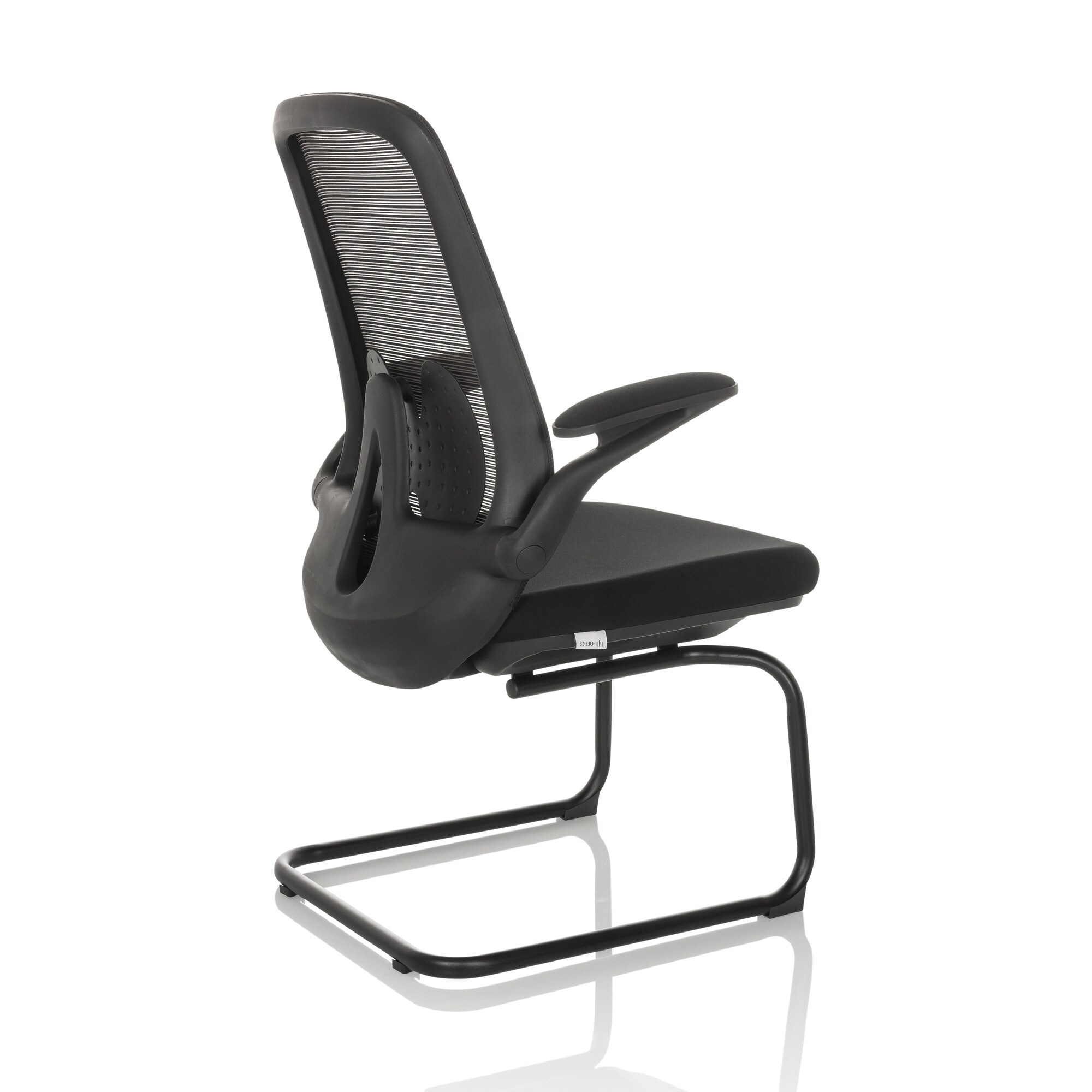 Freischwinger MIKO VB Stoff/Netzstoff mit abklappbaren Armlehnen hjh OFFICE