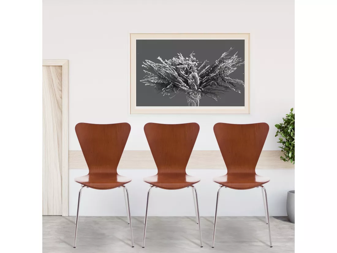 Chaise de conférence - Bois - Marron - Calisto