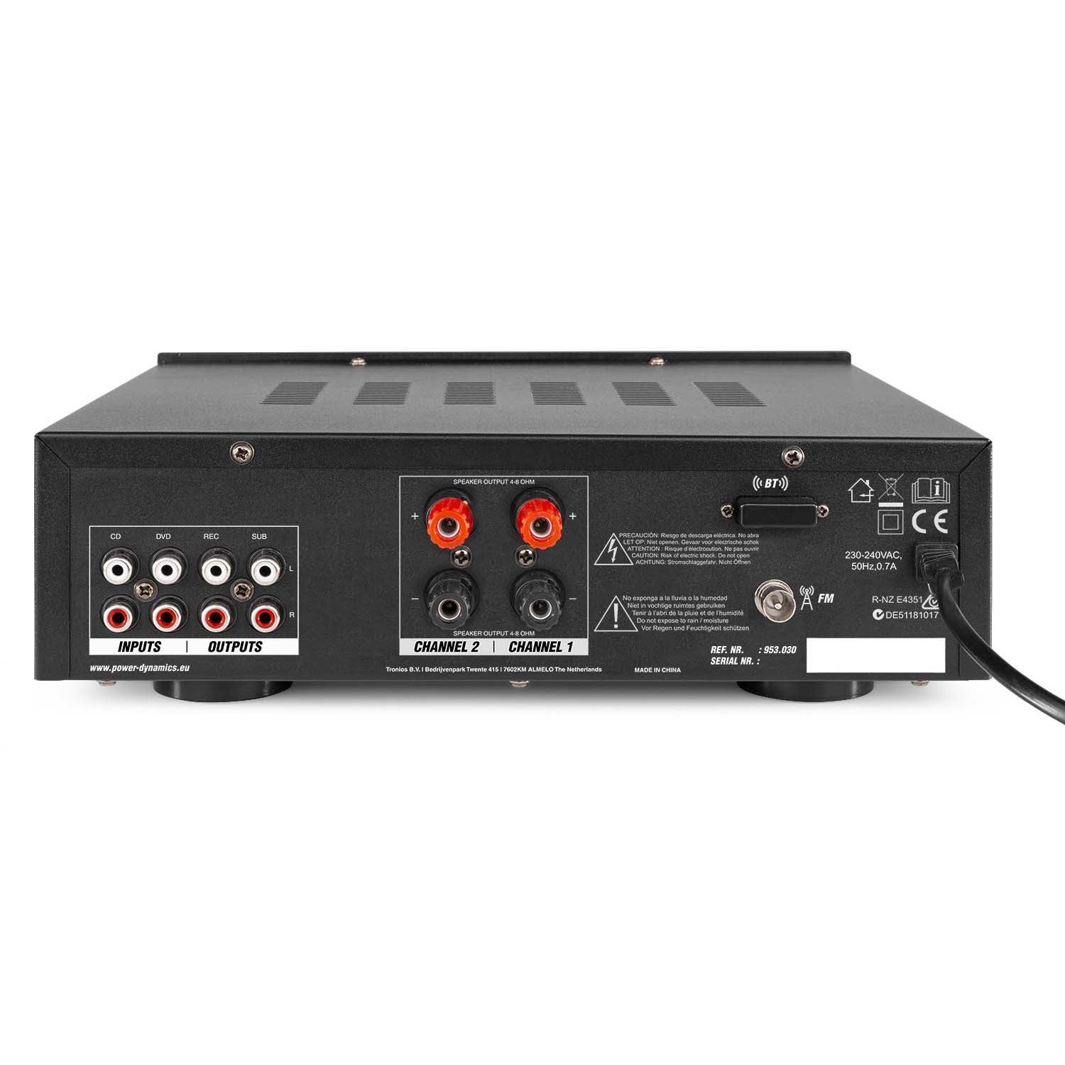 Power Dynamics PV220BT Bluetooth muzieksysteem 2x 50 Watt