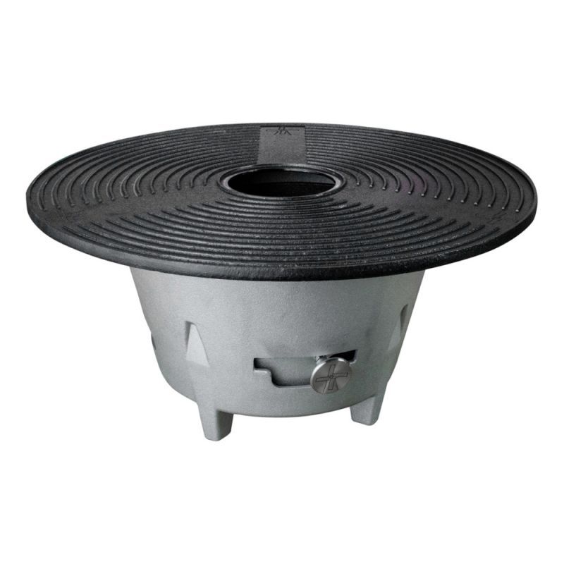 The Windmill Cast Iron Camp stove - Plancha bakplaat - Zwart