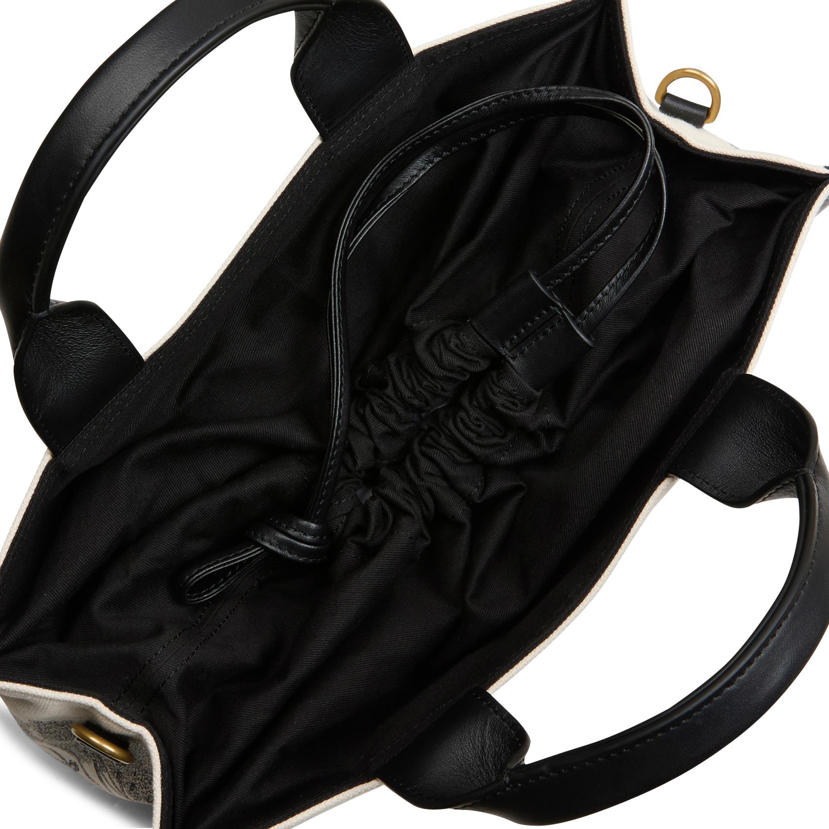 MIRAGE - Sac à main jacquard en coton | Noir