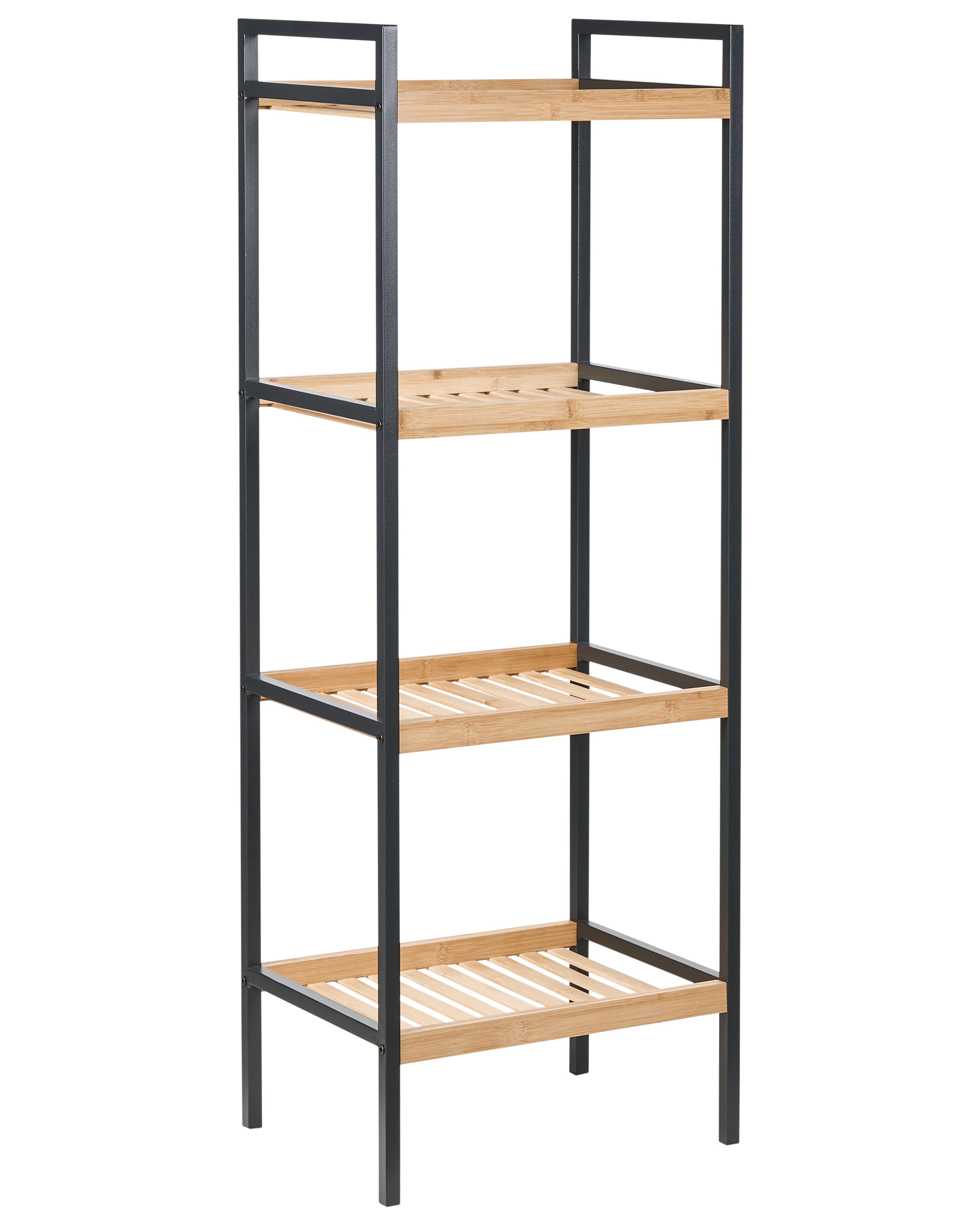 Badkamerrek 4 planken bamboe lichtbruin TAJZARA