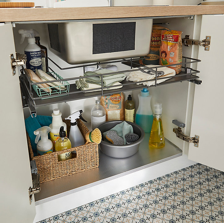 Revêtement pour meuble de cuisine GoodHome Sonchu métal l. 80 x P. 50 cm