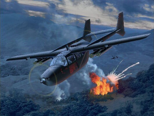 Revell - O-2A Fly Byggesæt Inkl. Maling - 1:48 - Level 4 - 63819