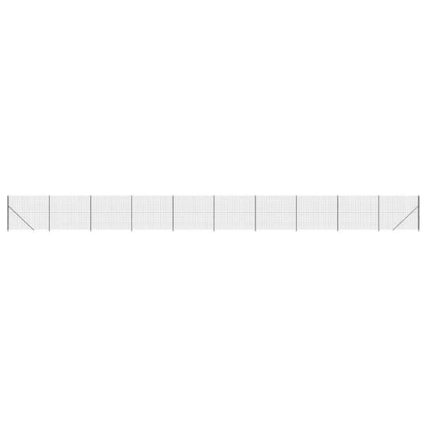 vidaXL Nettinggjerde med flens antrasitt 1,6x25 m