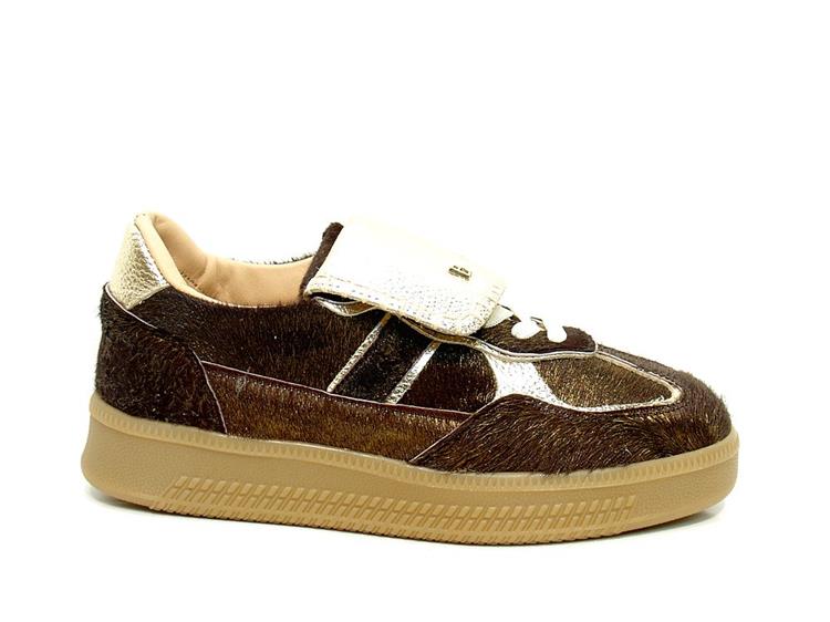 Babouche H-IRA-125 dark brown/gold/gold