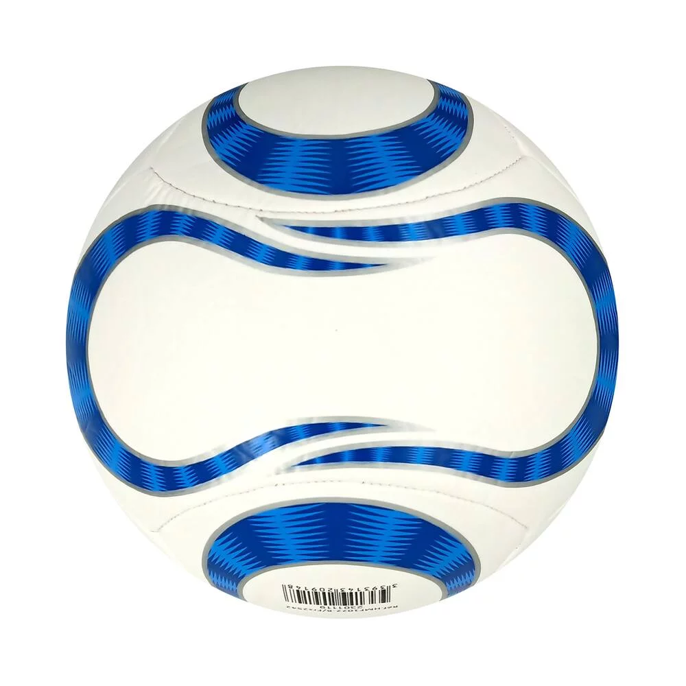 BALLON DE FOOTBALL BLANC ET BLEU T5