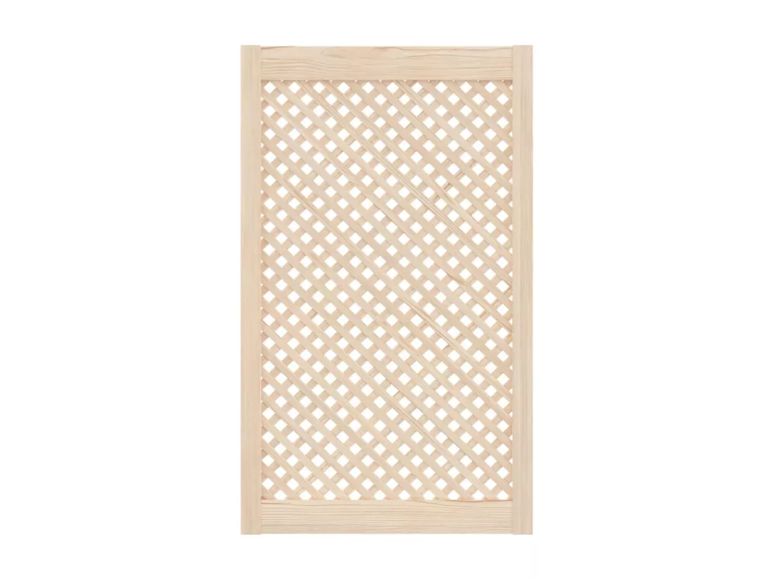 Portes d'armoires en treillis 2 pcs 59,5x99 cm pin massif