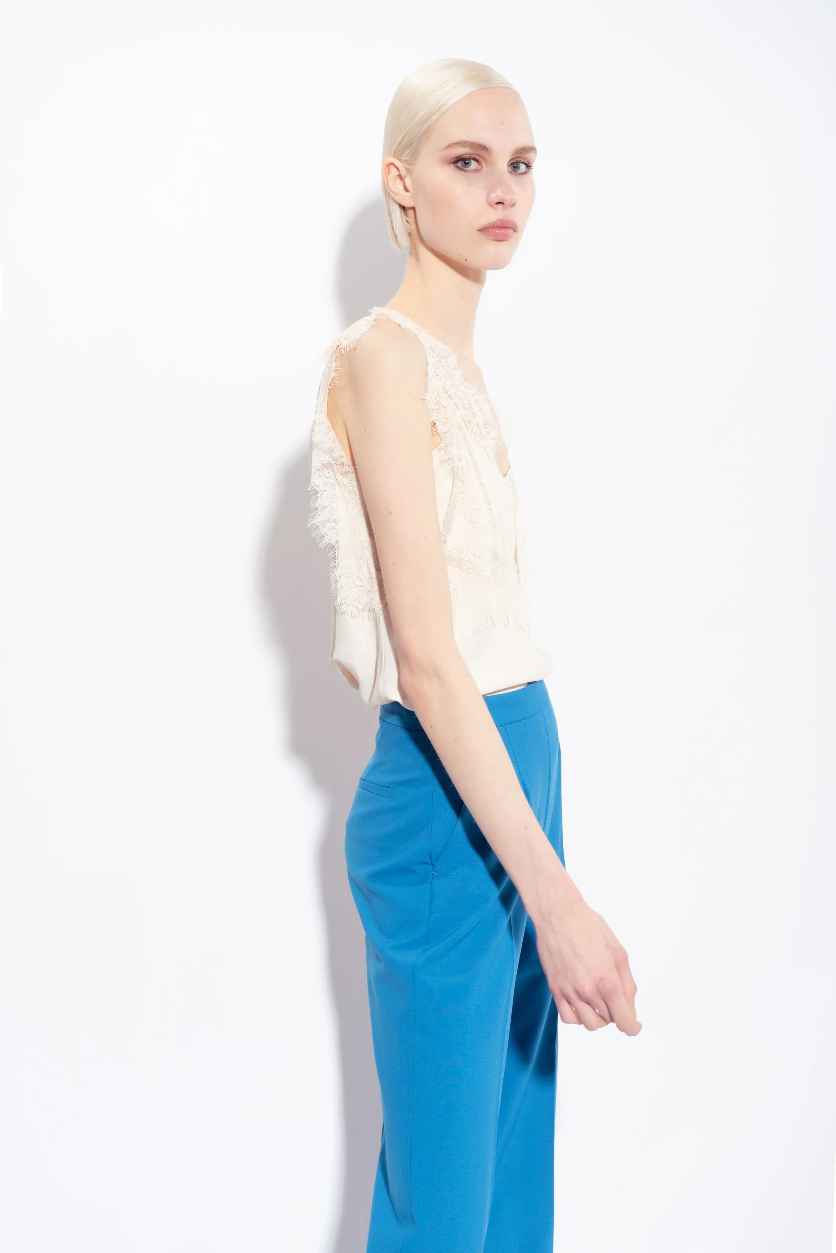 Top jacquard à logo | Rose