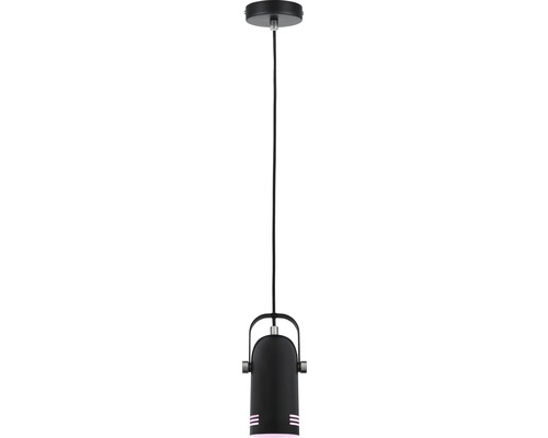 Plantenlamp, 1-lamp, HxØ 180x10 cm, zwart
