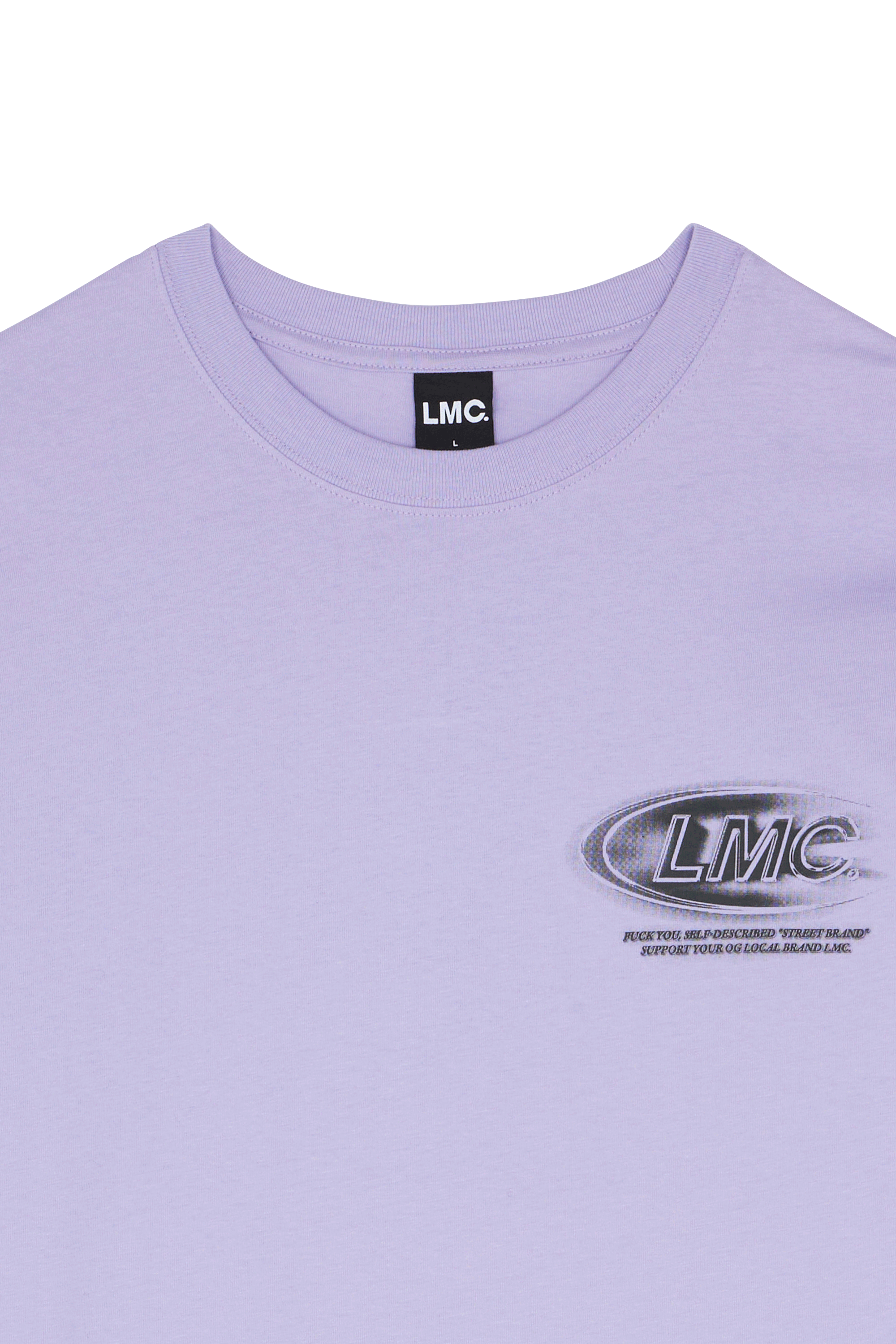 LOST MANAGEMENT CITIES T-shirt CREW LONG SLV TEE Blanc