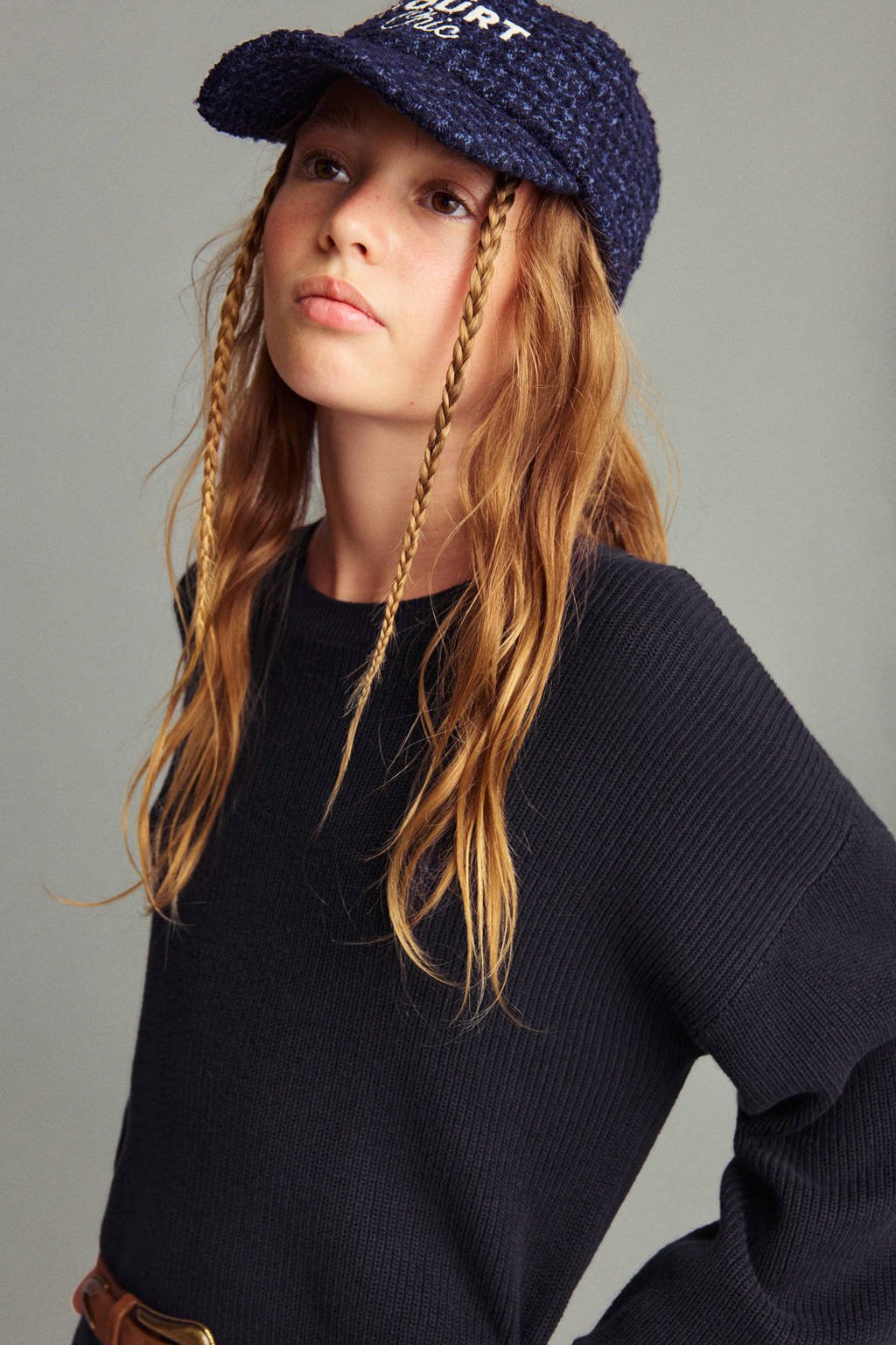 Mango Kids midi jurk marine