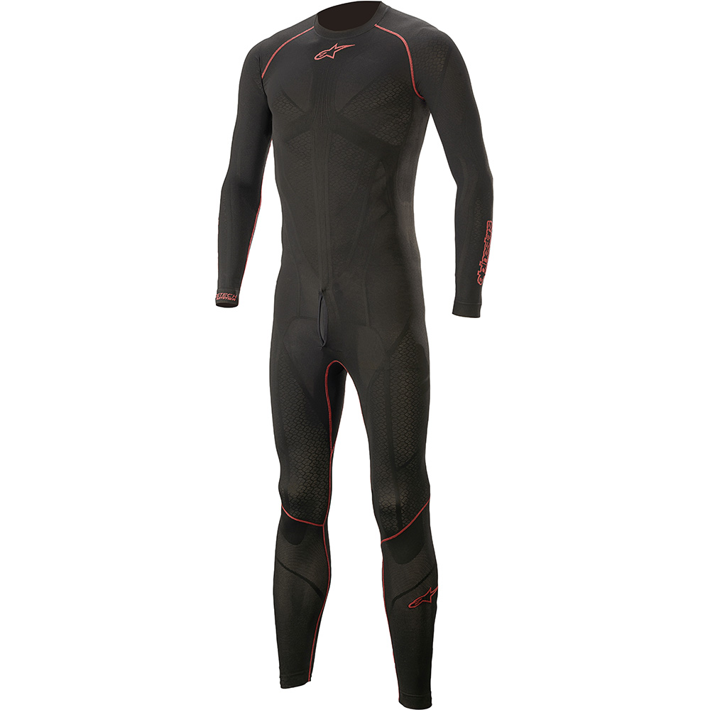 Alpinestars - Sous-combinaison Ride Tech Lite - 1 Pièce Noir / Rouge