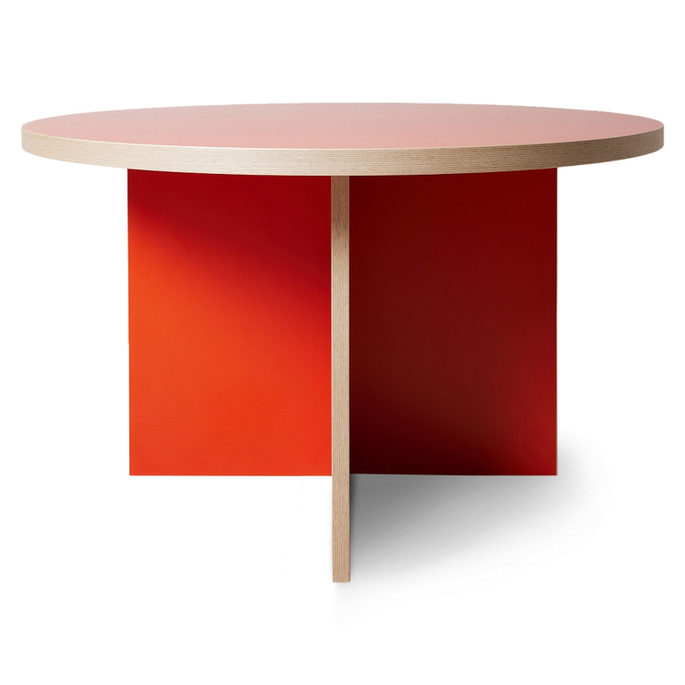 HKliving Dining Table eettafel Ø130 Cream