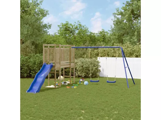 Aire de jeux d'extérieur bois de pin imprégné
