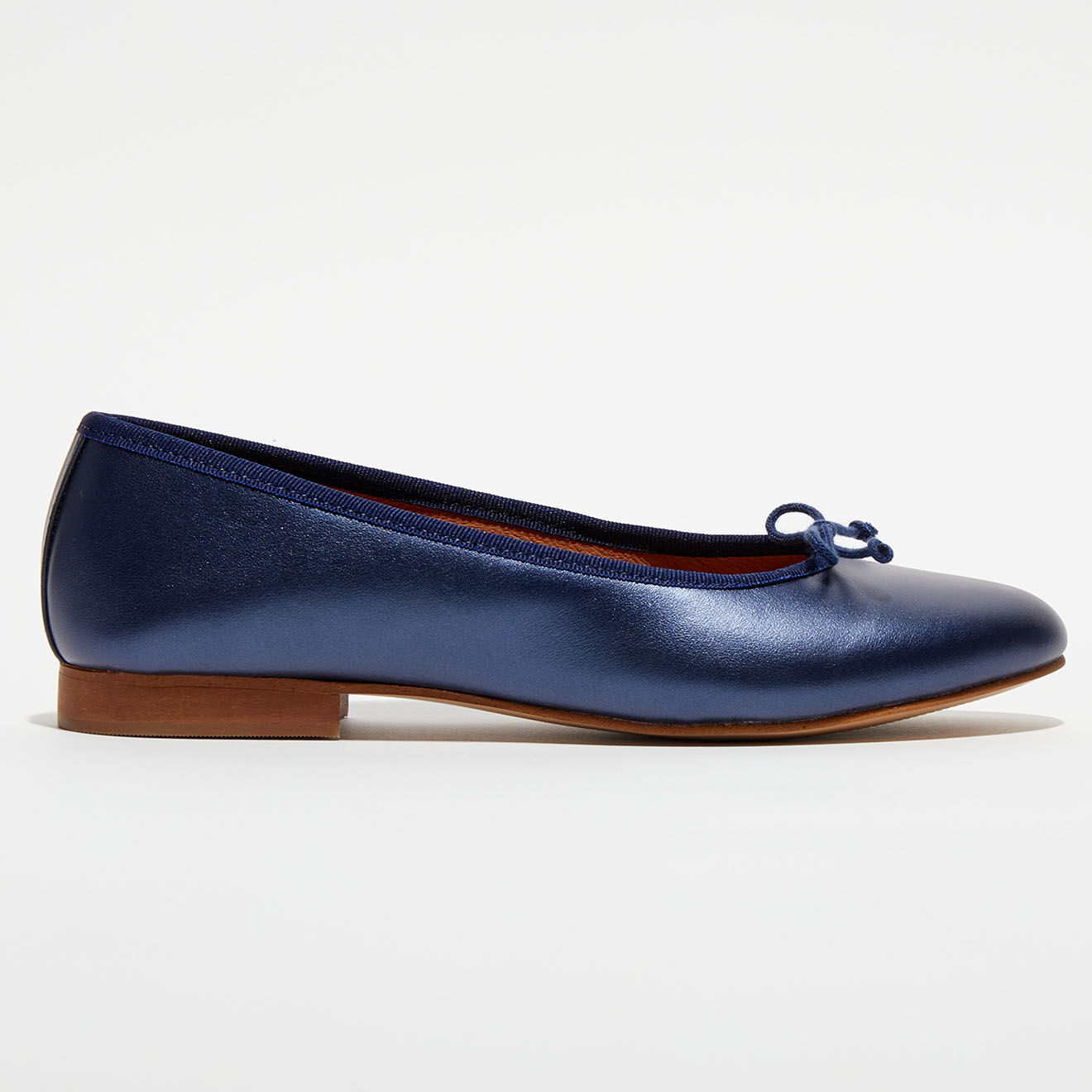 Quartier Latin Ballerines en Cuir Jeanne bleu marine