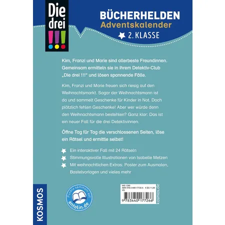 KOSMOS Bücherhelden 2. Klasse - Die Drei !!! Adventskalender: Geschenke gesucht!