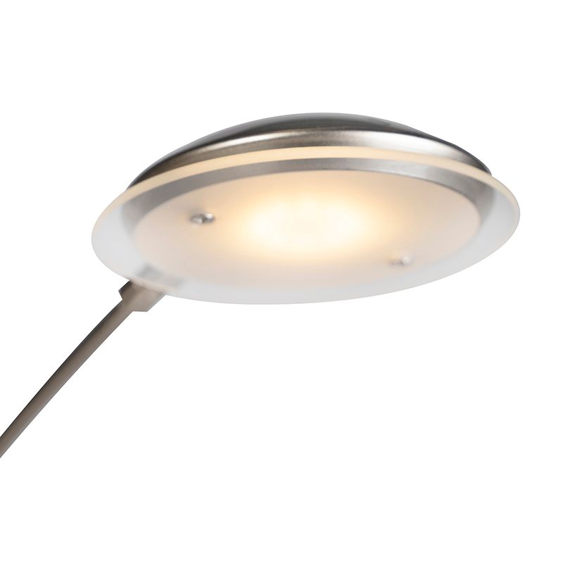 Vloerlamp staal incl. LED met touch dimmer - Sixties Trento