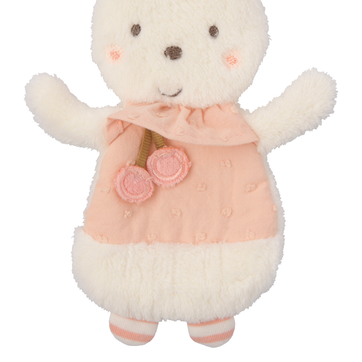 Topomini Baby Knistertier im Hasen-Design weiss
