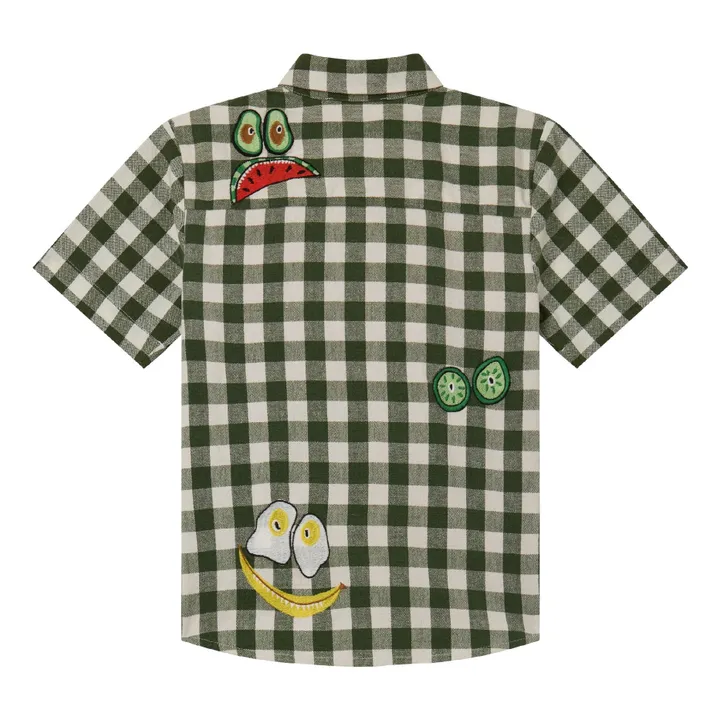 Stella McCartney Kids Chemise Vichy | Vert kaki