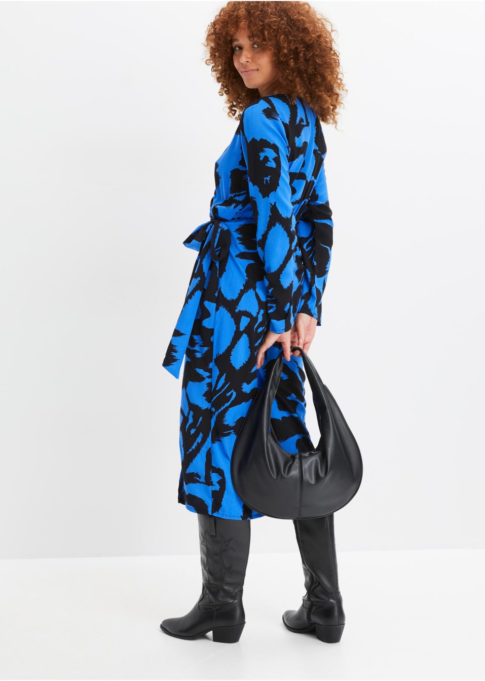 Robe midi imprimée