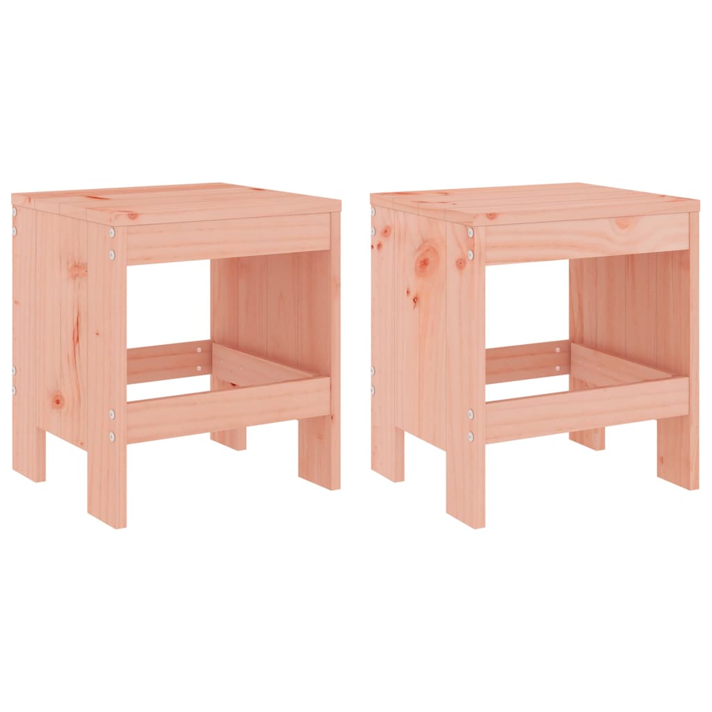Tabourets de jardin 2 pcs 40x36x45 cm bois massif douglas