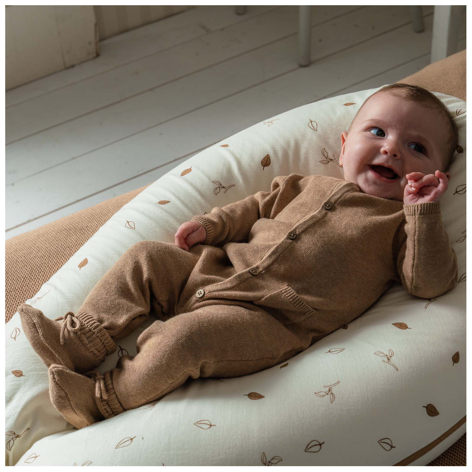 Prénatal newborn boxpakje Pure lange mouwen effen bruin