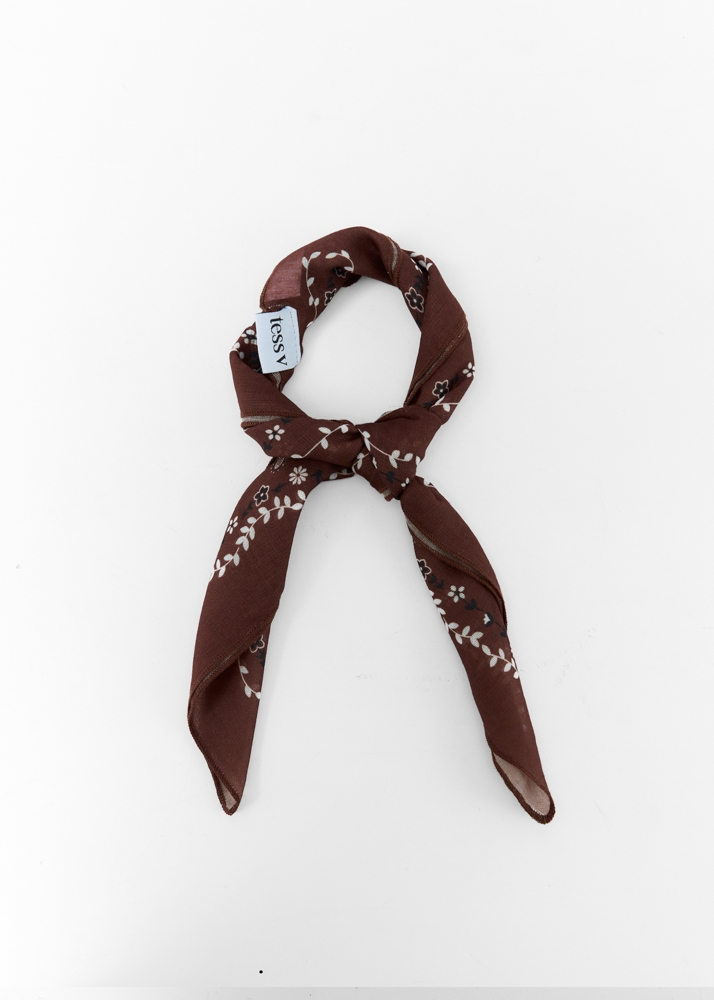 Lara sjaal choco bruin