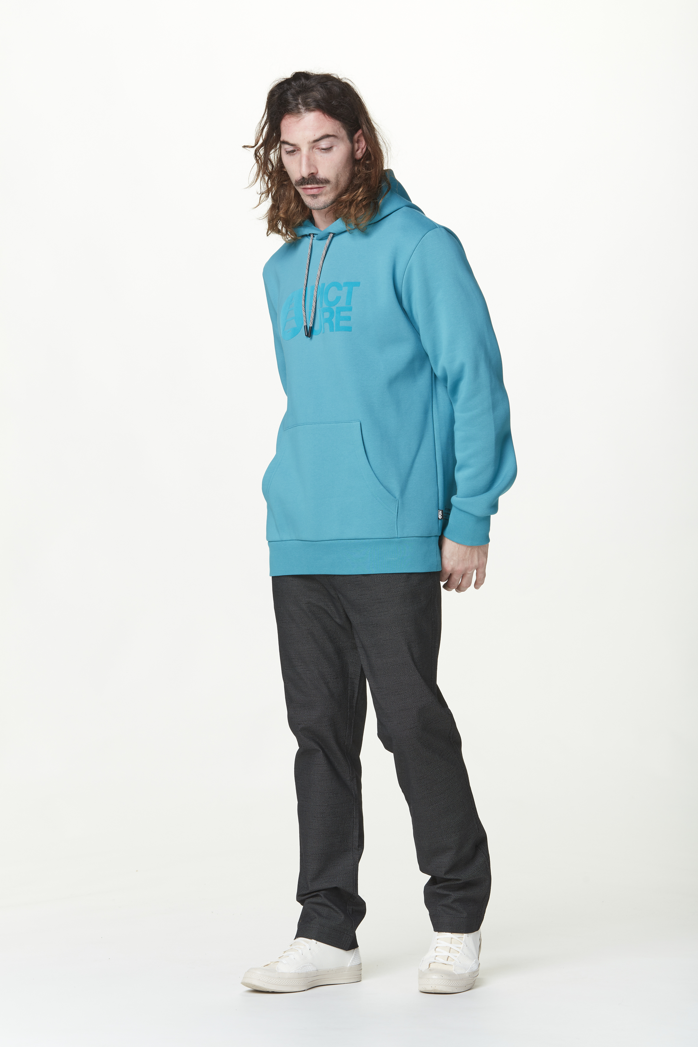 Picture Basement Flock Hoodie Biscay Bay