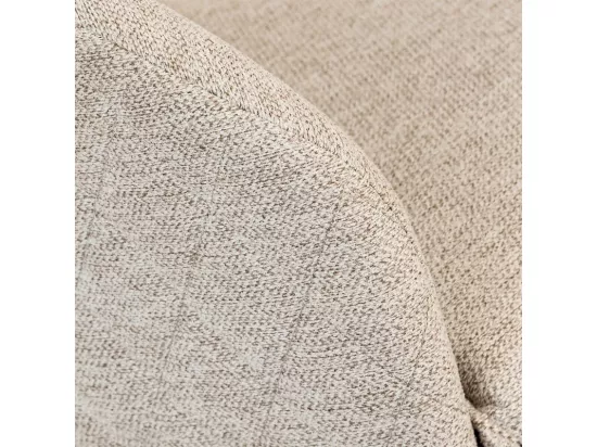 Tabouret Fauteuil de Bar en velours Beige et pieds en métal Noir