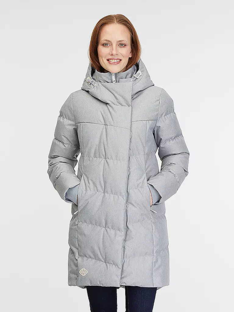 RAGWEAR Steppmantel PAVLA hellgrau