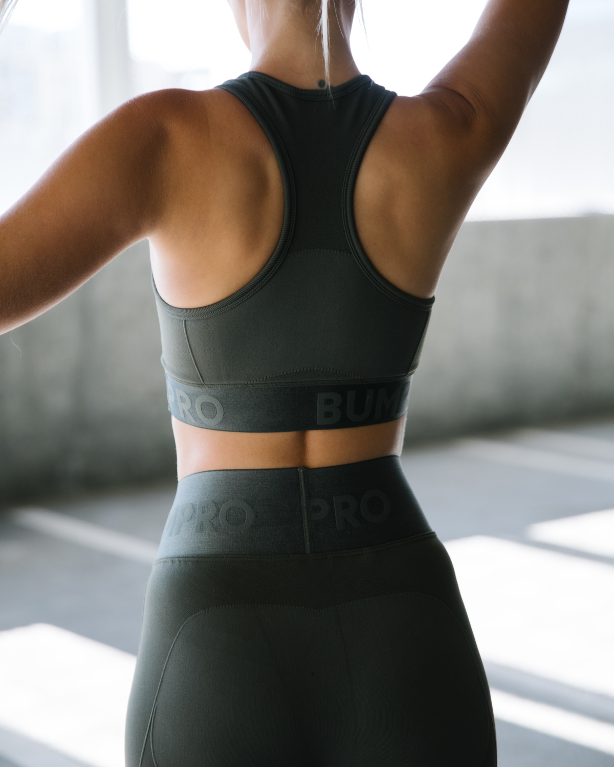 Bumpro Battle Bra Solid Green
