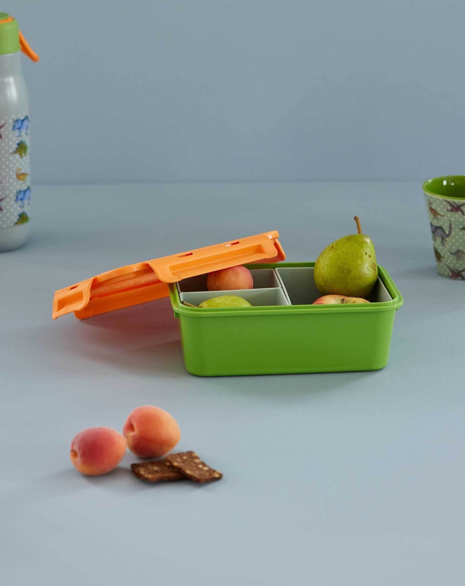 Lunchbox ORANGE&GREEN (21x14x7,5)