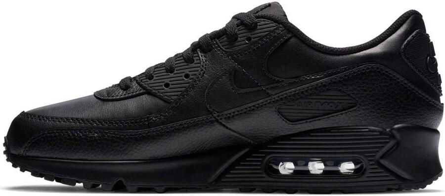 Nike Air Max 90 Sneakers Heren Zwart Mesh Synthetisch