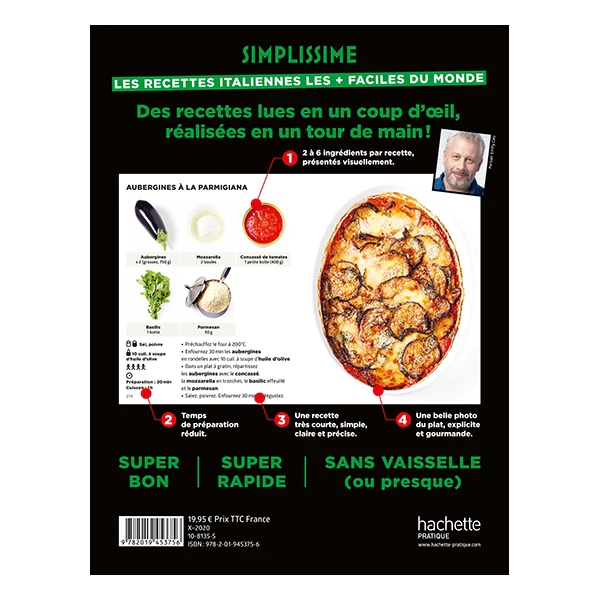 Livre Simplissime les recettes Italiennes les plus faciles du monde Ha