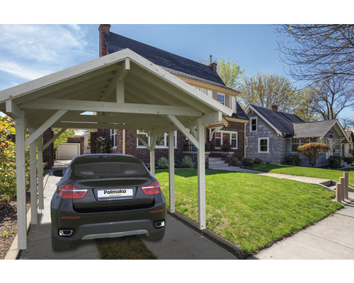 Enkele carport Palmako Robert 11,7 m² 360x510 cm dompelgegrond
