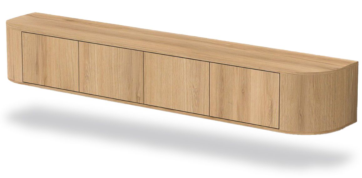 Hangend Tv-meubel Novero B220 x D35 x H33 cm