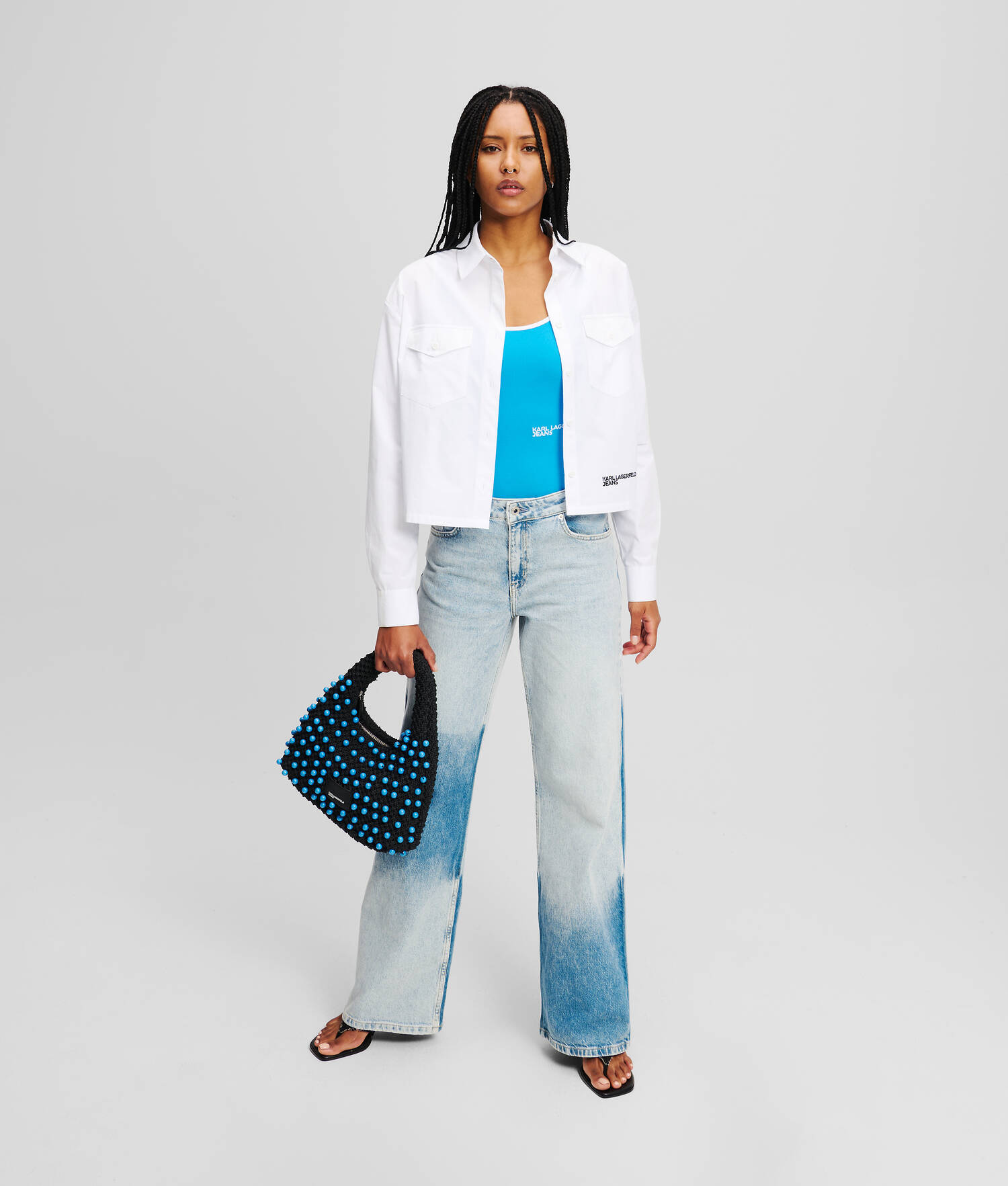 CHEMISE AVEC LOGO KLJ - Blanc