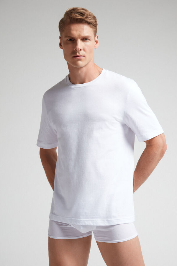Camiseta de malha de algodão
