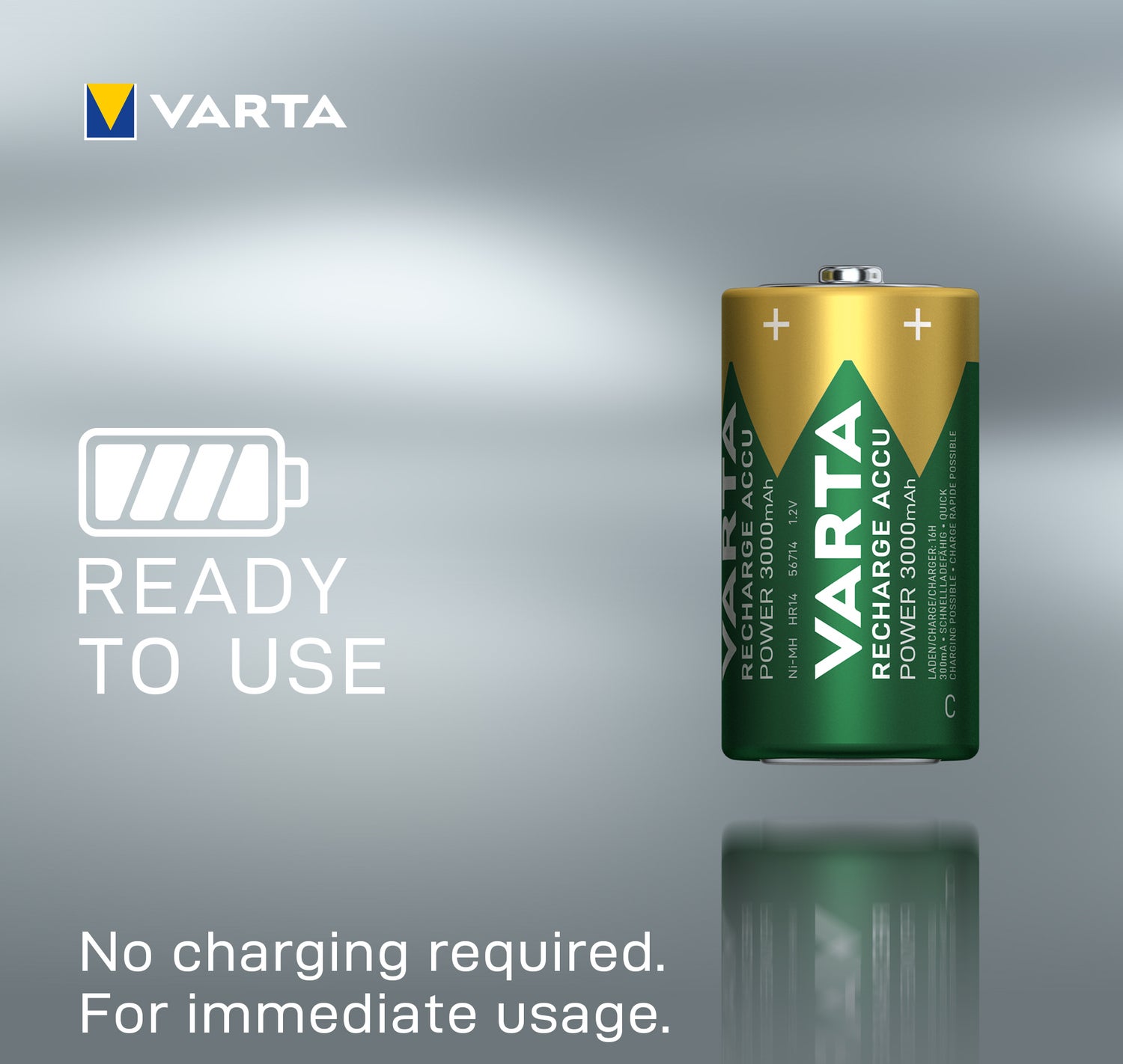 Varta C oplaadbare batterij 2 stuks