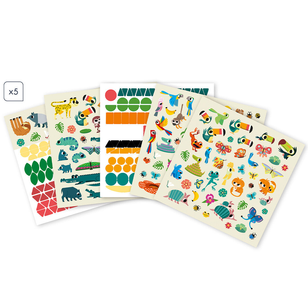 Janod knutselset stickers plakken