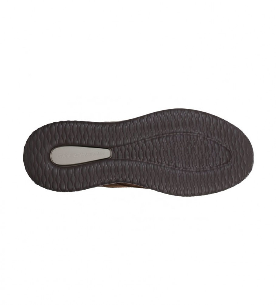 Skechers Tênis de couro Delson marrom antigo