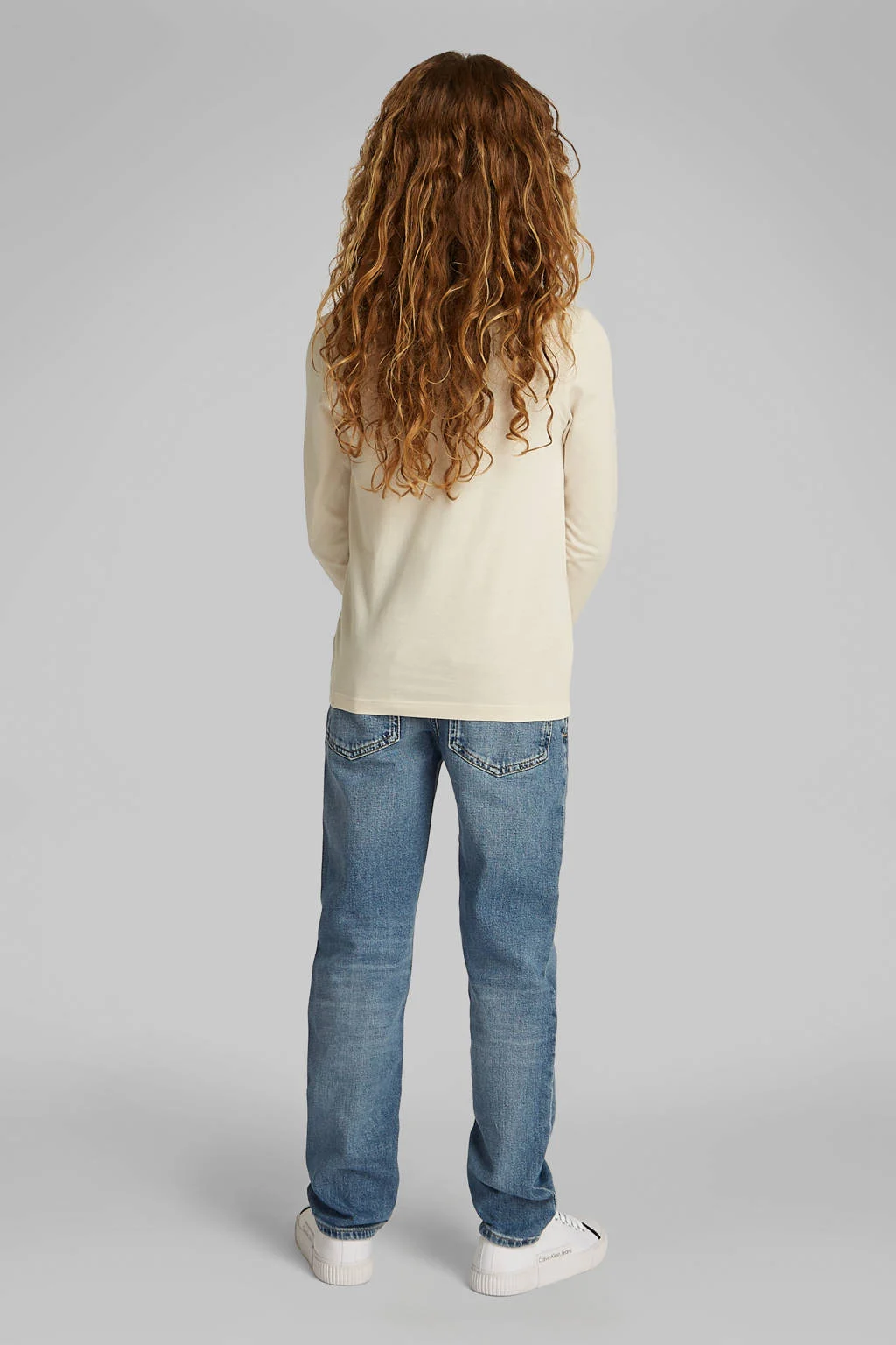 Calvin Klein longsleeve - (set van 2) ecru/beige
