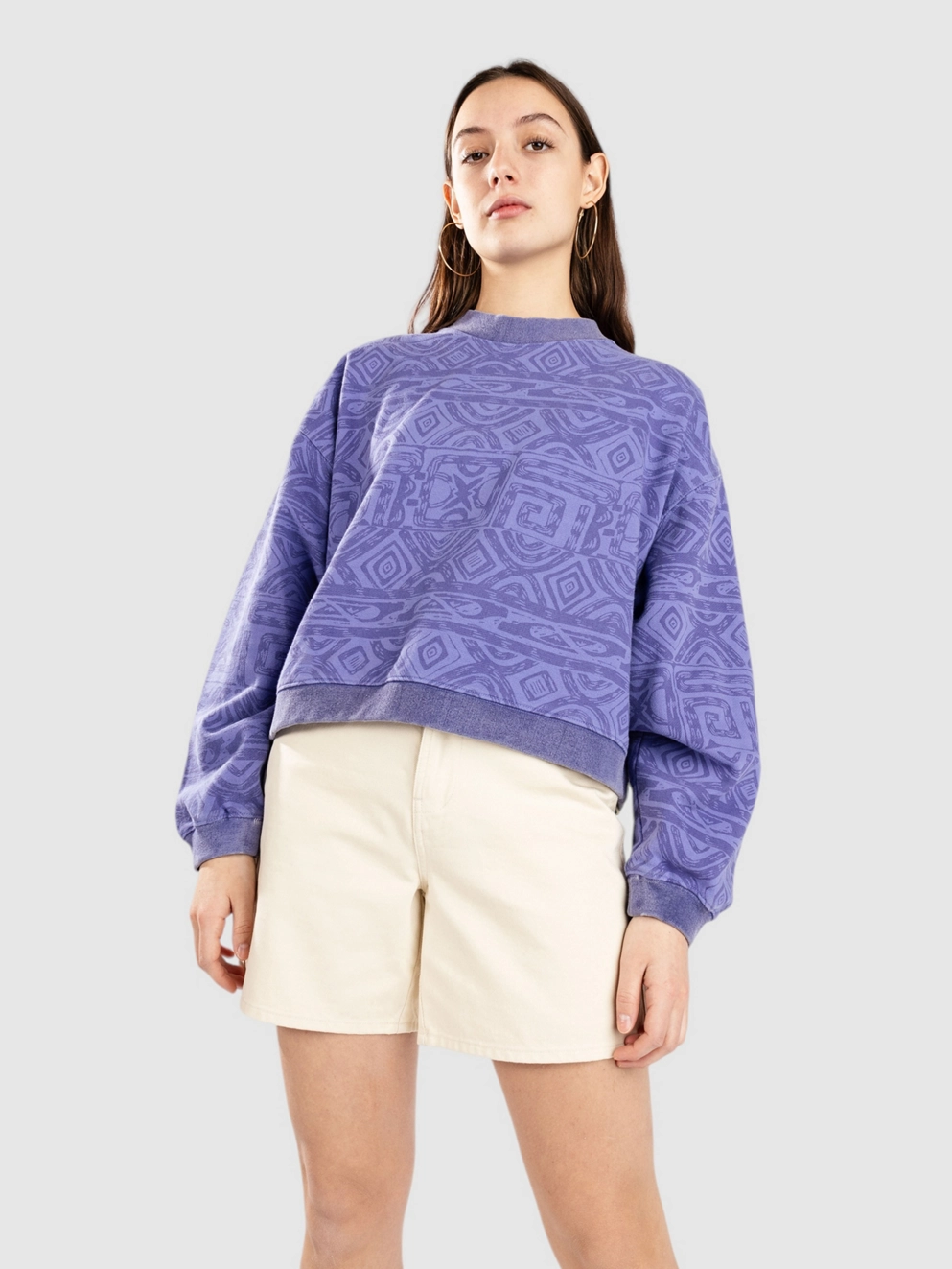 Quiksilver Global Heat Vintage Crew Sweater dusted peri global heat