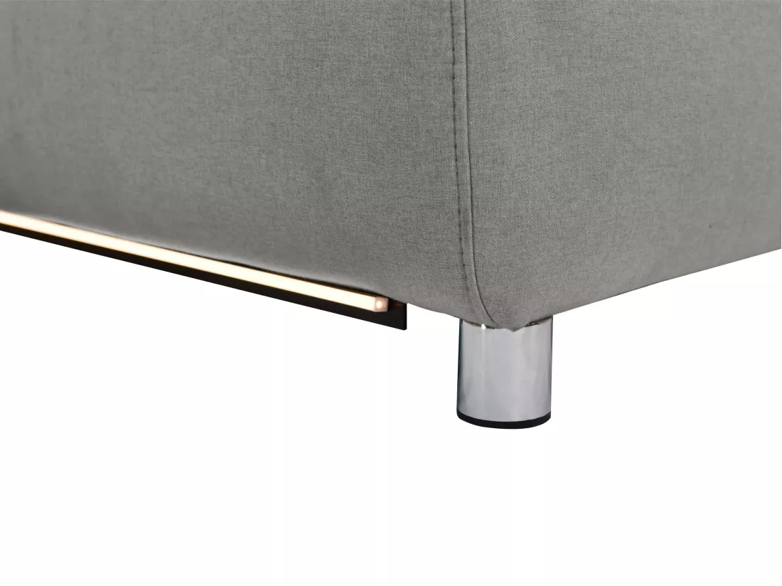 Pareli | Canapé 3 places avec fonction manuel tissu gris