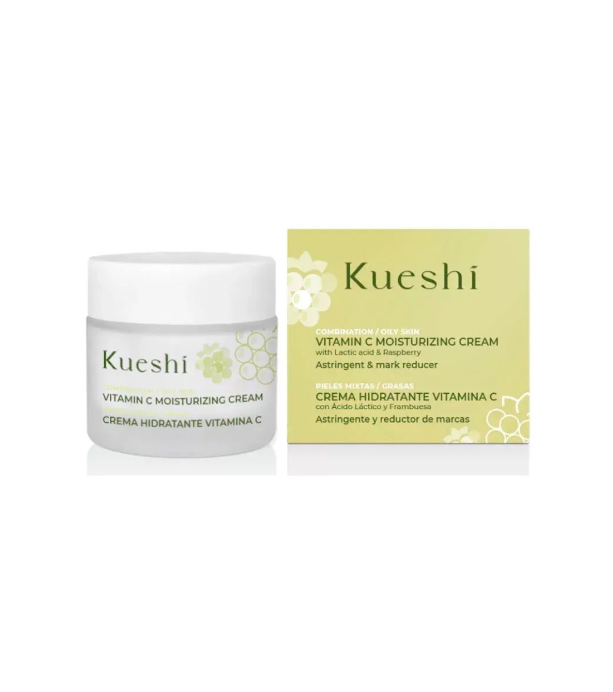 Kueshi - Creme Hidratante com Vitamina C - Pele Mista ou Oleosa