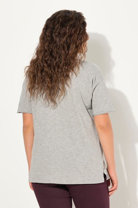 T-Shirt, Zahlen, Oversized, Rundhals, Halbarm